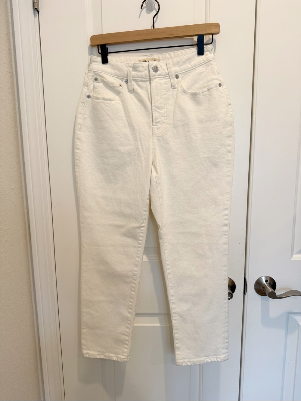 MADEWELL NWT Petite Curvy Perfect Vintage Jeans in Tile White Comfort Stretch 27 - Picture 5 of 10